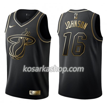 Dres Miami Heat James Johnson 16 Nike Crna Golden Edition Swingman